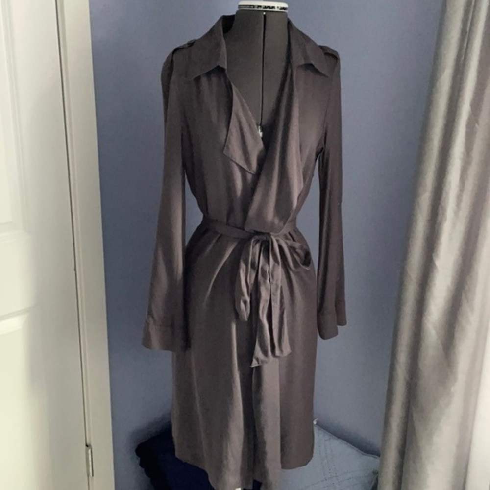 Mona B jacket Small women's trench dress coat